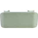  Manufacturer Color_Mint -- Penelope 66.5" Mint Chenille Fabric Upholstered Loveseat IMAGE 5