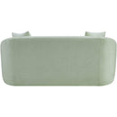 Meridian Penelope Mint Chenille Fabric Loveseat IMAGE 5