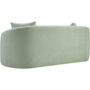  Manufacturer Color_Mint -- Penelope 66.5" Mint Chenille Fabric Upholstered Loveseat IMAGE 7