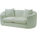 Meridian Penelope Mint Chenille Fabric Loveseat IMAGE 8