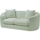  Manufacturer Color_Mint -- Penelope 66.5" Mint Chenille Fabric Upholstered Loveseat IMAGE 8