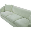 Meridian Penelope Mint Chenille Fabric Sofa IMAGE 10