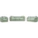 Meridian Penelope Mint Chenille Fabric Sofa IMAGE 11