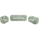Meridian Penelope Mint Chenille Fabric Sofa IMAGE 12