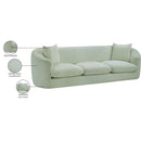  Manufacturer Color_Mint -- Penelope 92.5" Mint Chenille Fabric Upholstered Sofa IMAGE 15