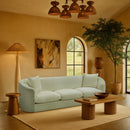 Meridian Penelope Mint Chenille Fabric Sofa IMAGE 2