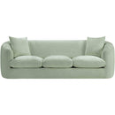  Manufacturer Color_Mint -- Penelope 92.5" Mint Chenille Fabric Upholstered Sofa IMAGE 3