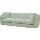  Manufacturer Color_Mint -- Penelope 92.5" Mint Chenille Fabric Upholstered Sofa IMAGE 8