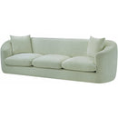 Meridian Penelope Mint Chenille Fabric Sofa IMAGE 8