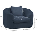  Manufacturer Color_Navy -- Penelope Navy Chenille Fabric Upholstered Chair IMAGE 12