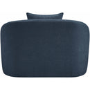 Meridian Penelope Navy Chenille Fabric Chair IMAGE 5
