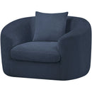  Manufacturer Color_Navy -- Penelope Navy Chenille Fabric Upholstered Chair IMAGE 8