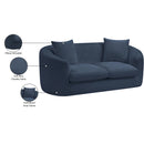  Manufacturer Color_Navy -- Penelope 66.5" Navy Chenille Fabric Upholstered Loveseat IMAGE 15