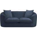  Manufacturer Color_Navy -- Penelope 66.5" Navy Chenille Fabric Upholstered Loveseat IMAGE 3