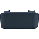 Meridian Penelope Navy Chenille Fabric Loveseat IMAGE 5