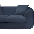 Meridian Penelope Navy Chenille Fabric Sofa IMAGE 10