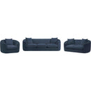 Meridian Penelope Navy Chenille Fabric Sofa IMAGE 16