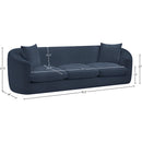  Manufacturer Color_Navy -- Penelope 92.5" Navy Chenille Fabric Upholstered Sofa IMAGE 19