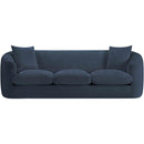 Meridian Penelope Navy Chenille Fabric Sofa IMAGE 3