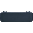 Meridian Penelope Navy Chenille Fabric Sofa IMAGE 5