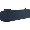 Meridian Penelope Navy Chenille Fabric Sofa IMAGE 7