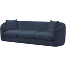 Meridian Penelope Navy Chenille Fabric Sofa IMAGE 8