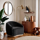  Manufacturer Color_Black -- Meridian Gustavo Stationary Fabric Chair IMAGE 2