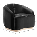  Manufacturer Color_Black -- Meridian Gustavo Stationary Fabric Chair IMAGE 7