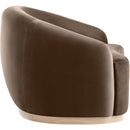  Manufacturer Color_Brown -- Gustavo Brown Velvet Upholstered Chair IMAGE 3