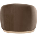  Manufacturer Color_Brown -- Gustavo Brown Velvet Upholstered Chair IMAGE 4