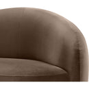  Manufacturer Color_Brown -- Gustavo Brown Velvet Upholstered Chair IMAGE 6