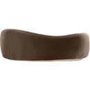  Manufacturer Color_Brown -- Gustavo 92.5" Brown Velvet Upholstered Sofa IMAGE 4