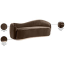  Manufacturer Color_Brown -- Gustavo 92.5" Brown Velvet Upholstered Sofa IMAGE 8