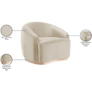  Manufacturer Color_Cream -- Gustavo Cream Velvet Upholstered Chair IMAGE 8