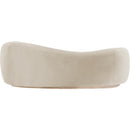  Manufacturer Color_Cream -- Gustavo 92.5" Cream Velvet Upholstered Sofa IMAGE 4
