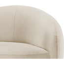  Manufacturer Color_Cream -- Gustavo 92.5" Cream Velvet Upholstered Sofa IMAGE 6