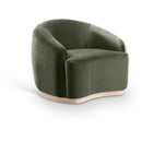 Manufacturer Color_Green -- Gustavo Green Velvet Upholstered Chair IMAGE 1