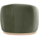  Manufacturer Color_Green -- Gustavo Green Velvet Upholstered Chair IMAGE 4