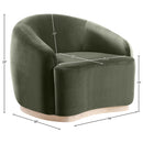  Manufacturer Color_Green -- Gustavo Green Velvet Upholstered Chair IMAGE 7