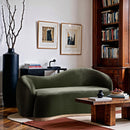  Manufacturer Color_Green -- Gustavo 72.5" Green Velvet Upholstered Loveseat IMAGE 2