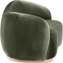  Manufacturer Color_Green -- Gustavo 72.5" Green Velvet Upholstered Loveseat IMAGE 3