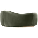  Manufacturer Color_Green -- Gustavo 72.5" Green Velvet Upholstered Loveseat IMAGE 4