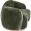  Manufacturer Color_Green -- Gustavo 92.5" Green Velvet Upholstered Sofa IMAGE 3