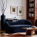  Manufacturer Color_Navy -- Gustavo 72.5" Navy Velvet Upholstered Loveseat IMAGE 2