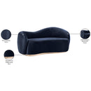  Manufacturer Color_Navy -- Gustavo 72.5" Navy Velvet Upholstered Loveseat IMAGE 8