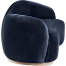  Manufacturer Color_Navy -- Gustavo 92.5" Navy Velvet Upholstered Sofa IMAGE 3