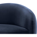  Meridian Gustavo 92.5" Navy Velvet Upholstered Sofa IMAGE 6