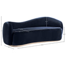  Manufacturer Color_Navy -- Gustavo 92.5" Navy Velvet Upholstered Sofa IMAGE 7