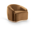  Manufacturer Color_Saddle -- Gustavo Saddle Velvet Upholstered Chair IMAGE 1