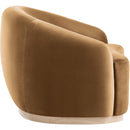  Meridian Gustavo Saddle Velvet Upholstered Chair IMAGE 3